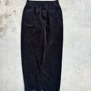UNIQLO Black Corduroy Baggy Loose Men’s Pants S 27-30”